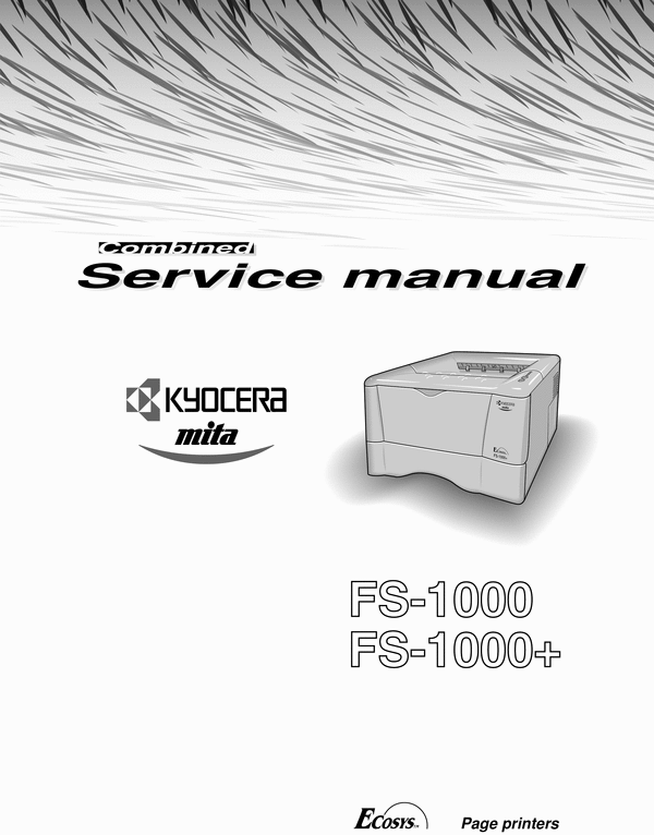 Product picture Kyocera FS-1000 and FS-1000 Plus Service Manual